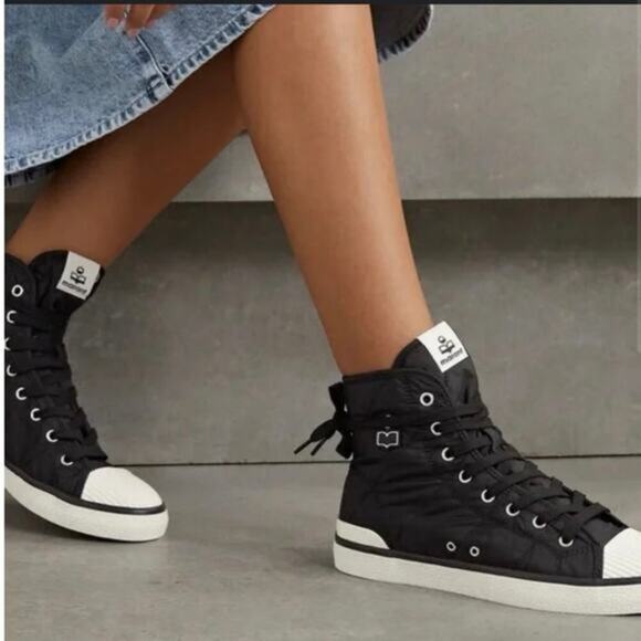 ISABEL MARANT Benkeen quilted shell hightop Size 7.5 - Picture 1 of 6